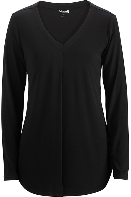 Edwards Ladies Soft Pleated Blouse 5097