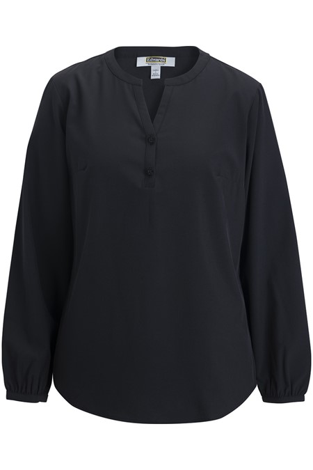 Edwards Open V Neck Ladies Blouse 5275
