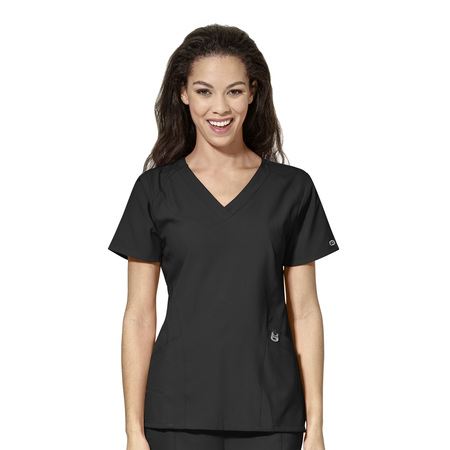 WonderWink W123 Women's Stylized V-Neck Top - 6155
