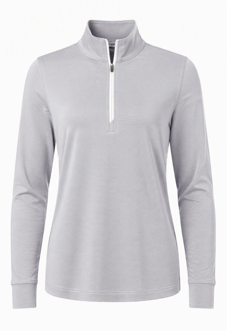 OOBE Women's Durant Striped Quarter Zip Pullover - OBV1FS