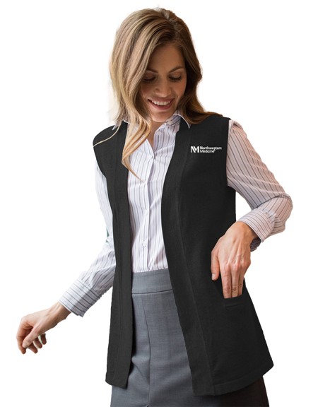 Women's Shirt-tail Open Cotton Vest