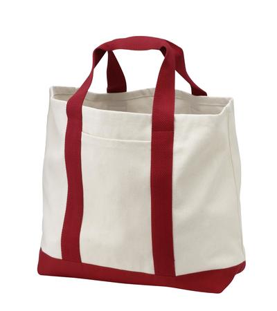 Port and Company - 2-Tone Shopping Tote. B400