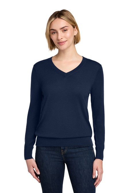 Brooks Brothers Women's Washable Merino V-Neck Sweater BB18411