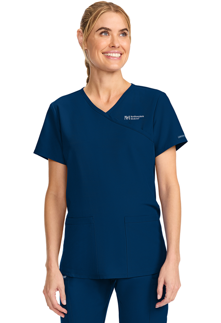 Maternity Mock Wrap V-Neck Top 