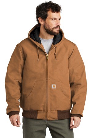 Carhartt  Tall Quilted-Flannel-Lined Duck Active Jac. CTTSJ140