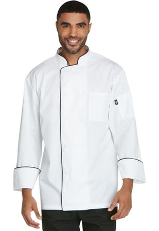 Unisex Cool Breeze Chef Coat with Piping DC411