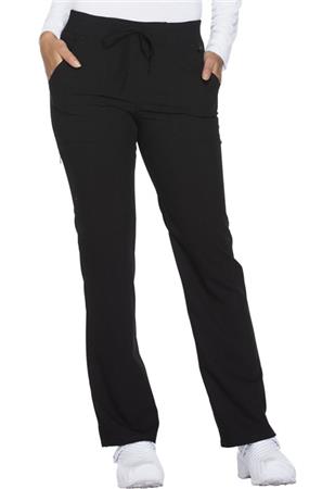 Mid Rise Straight Leg Drawstring Pant