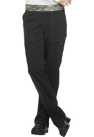 Mid Rise Tapered Leg Pull-on Pant