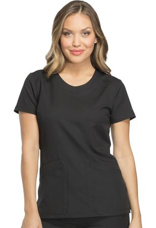 Rounded V-Neck Top