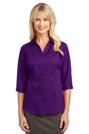 IMPROVED Port Authority Ladies 3-4-Sleeve Blouse. L6290