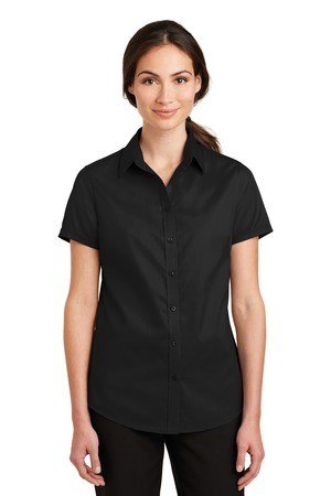 Port Authority  Ladies Short Sleeve SuperPro  Twill Shirt. L664
