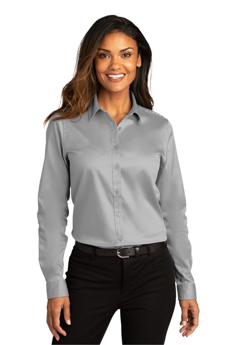 Port Authority Ladies Long Sleeve SuperPro ReactTwill Shirt. LW808