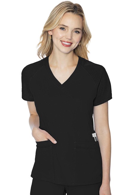 Med Couture Touch Raglan Sleeve Top - MC7425