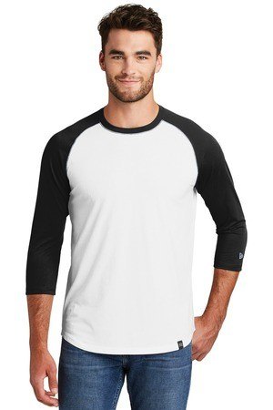 New Era  Heritage Blend 3/4-Sleeve Baseball Raglan Tee. NEA104