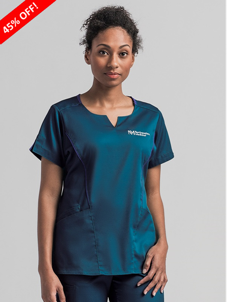 45% OFF - Women's Modern Piping Notch Neck Top - FINAL SALE - was $21.00 now $11.55