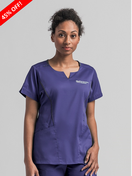 45% OFF - Women's Modern Piping Notch Neck Top - FINAL SALE - was $21.00 now $11.55