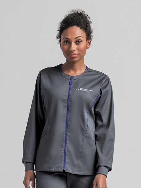 Women's Modern Zip Front Warm-Up Jacket -FINAL SALE