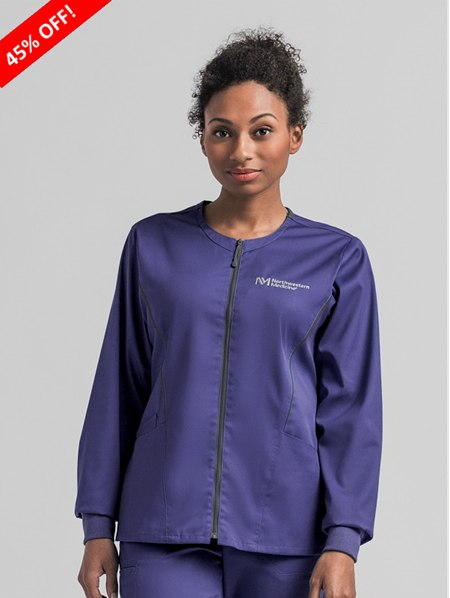 45% OFF - Women's Modern Zip Front Warm-Up Jacket -FINAL SALE -  was $26.25 now $14.44