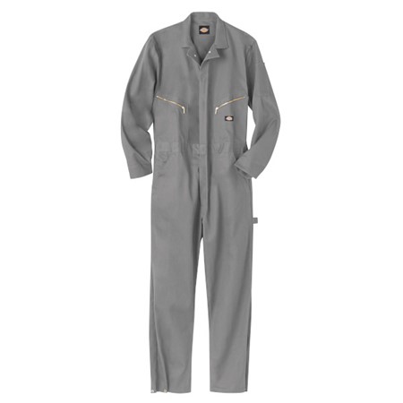 M DICKIES TWL DELUXE LS COVERALL GY 4870GY