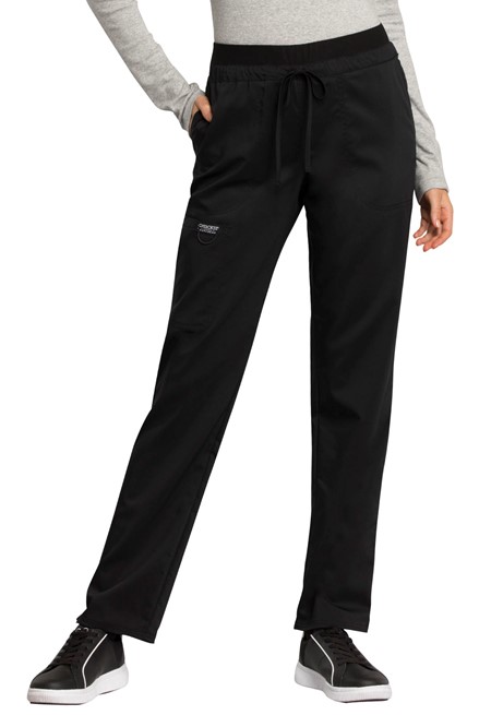 Cherokee Workwear WW Revolution Mid Rise Tapered Leg Drawstring Pant WW105
