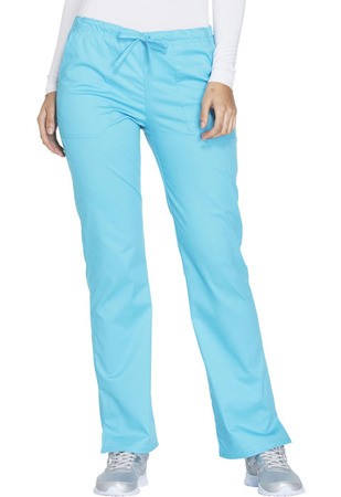Cherokee Workwear Mid Rise Straight Leg Drawstring Pant WW130P
