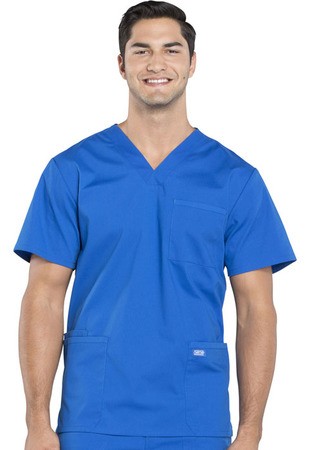 Cherokee Workwear Men's V-Neck Tall Scrub Top - WW695T