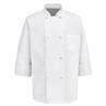 Eight Knot Button Chef Coat 0411WH