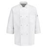 Eight Pearl Button Chef Coat 0413WH