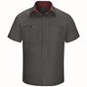 Men's Short Sleeve Performance Plus Shop Shirt With Oilblok Technology SY42CF