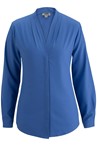 Edwards Ladies' V-Neck Ls Blouse - 5274