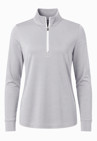 OOBE Women's Durant Striped Quarter Zip Pullover - OBV1FS