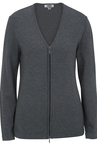 Ladies&#39; Full Zip V-Neck Cardigan Sweater 7062