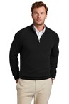 Brooks Brothers Cotton Stretch Quarter-Zip Sweater BB18402