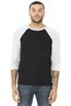 BELLA+CANVAS  Unisex 3/4-Sleeve Baseball Tee. BC3200