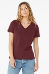 BELLA-CANVAS Women&#39;s Relaxed Jersey Short Sleeve V-Neck Tee. BC6405