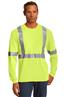 CornerStone ANSI 107 Class 2 Long Sleeve Safety T-Shirt. CS401LS