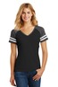 District  Women's Game V-Neck Tee. DM476