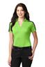 Port Authority Ladies Silk Touch Performance Colorblock Stripe Polo. L547