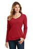 Port &amp; Company Ladies Long Sleeve Fan Favorite V-Neck Tee. LPC450VLS