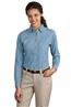 Port and Company - Ladies Long Sleeve Value Denim Shirt. LSP10