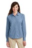 Port & Company - Ladies Long Sleeve Value Denim Shirt.  LSP10
