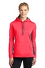 Sport-Tek  Ladies Sport-Wick  Fleece Colorblock Hooded Pullover. LST235