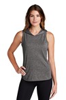 Sport-Tek  Ladies PosiCharge  Tri-Blend Wicking Draft Hoodie Tank LST410