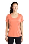 Sport-Tek  Ladies Posi-UV Pro Scoop Neck Tee. LST420