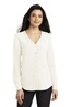 Port Authority Ladies Long Sleeve Button-Front Blouse. LW700