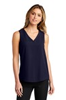 Port Authority  Ladies Sleeveless Blouse. LW703