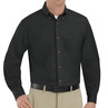 Men's Long Sleeve Button-Down Poplin Shirt - SP90BK