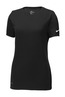 Nike Ladies Dri-FIT Cotton/Poly Scoop Neck Tee. NKBQ5234