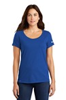 Nike Ladies Dri-FIT Cotton-Poly Scoop Neck Tee. NKBQ5234