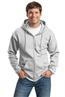 Port &amp; Company Tall Essential Fleece Full-Zip Hooded Sweatshirt. PC90ZHT